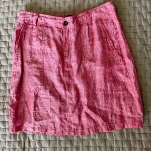 Horny Toad 100% Linen Skirt